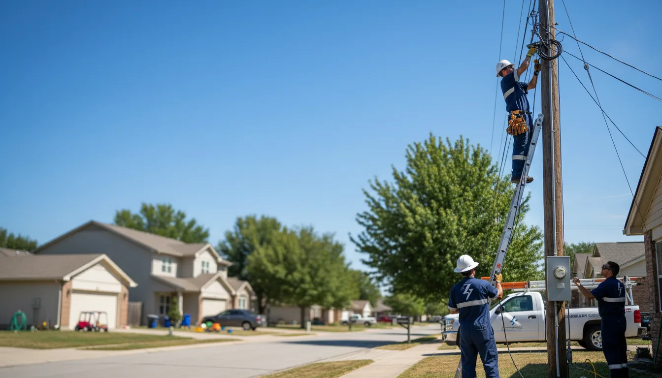 Residential electrician providing installation services in Sylvania, GA